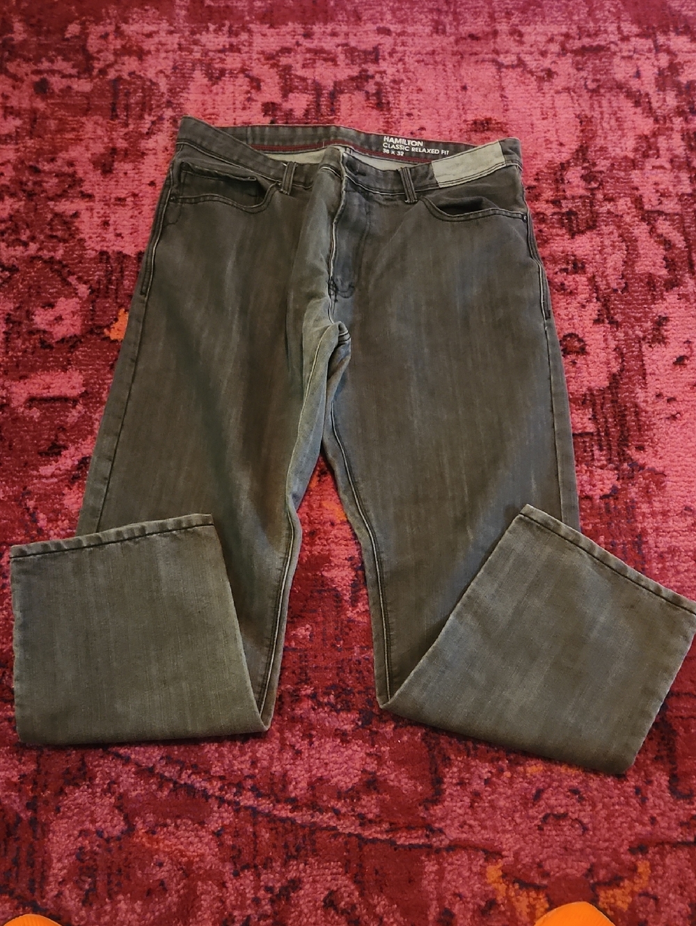 Hamilton Classic Relaxed Fit Jeans in Washed Black